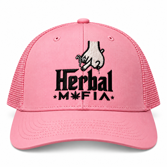 Pink Kush Mesh Hats– Herbal Mafia Edition