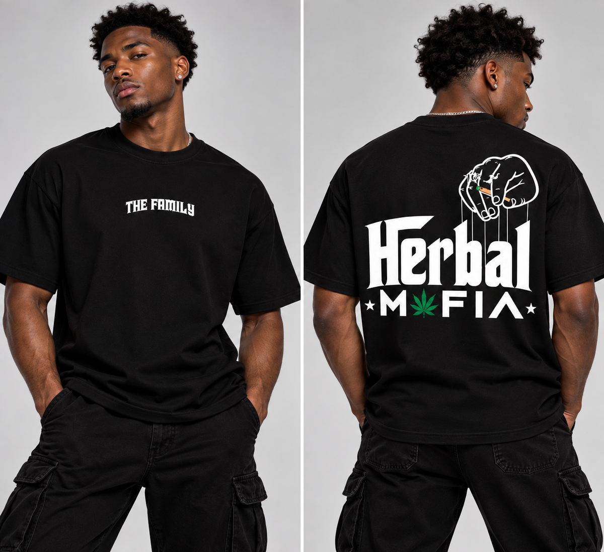 Herbal Mafia “The Family” Edition Black T Shirt