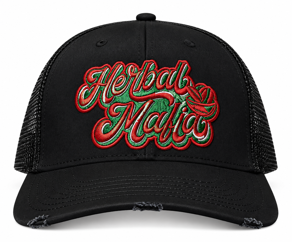 Death Star Mesh Trucker – Herbal Mafia Edition
