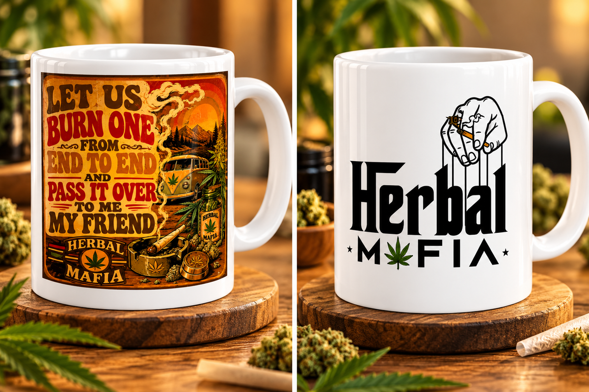 Let Us Burn One From End To End And Pass It Over To Me My FRIEND - Herbal Mafia Coffee/Tea Mug