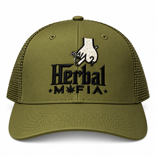OG Kush Mesh Trucker – Herbal Mafia Edition